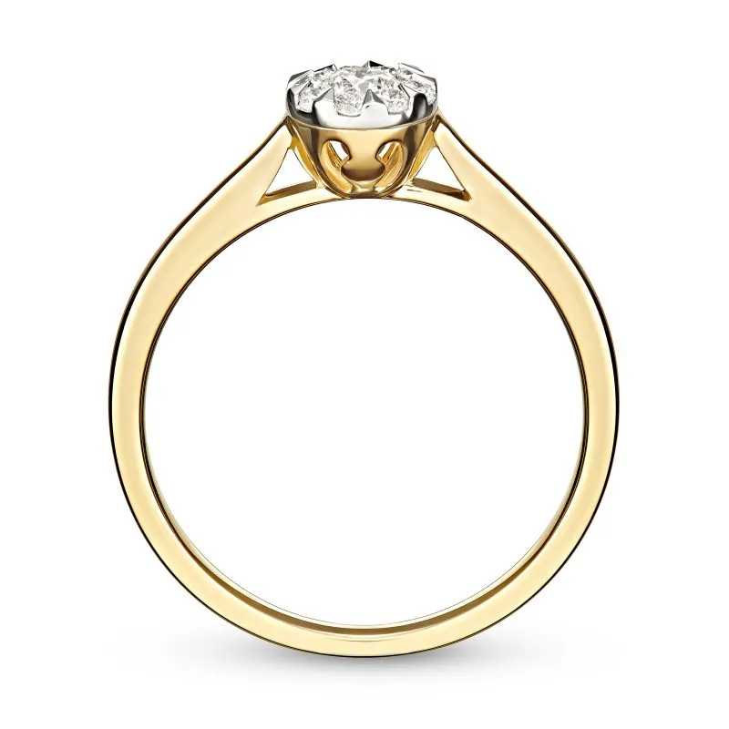 Timeless Love zlatni prsten s dijamantima 0.23 ct