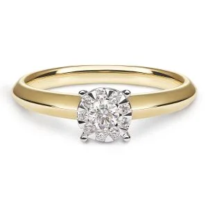 Timeless Elegance zlatni prsten s dijamantima 0.18 - 0.22 ct