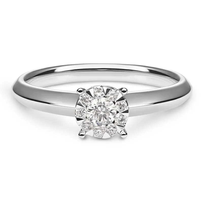 Timeless Elegance zlatni prsten s dijamantima 0.18 - 0.22 ct
