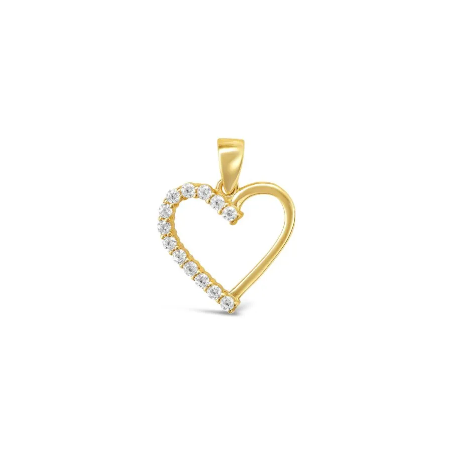 Glowbeat Heart zlatni privjesak