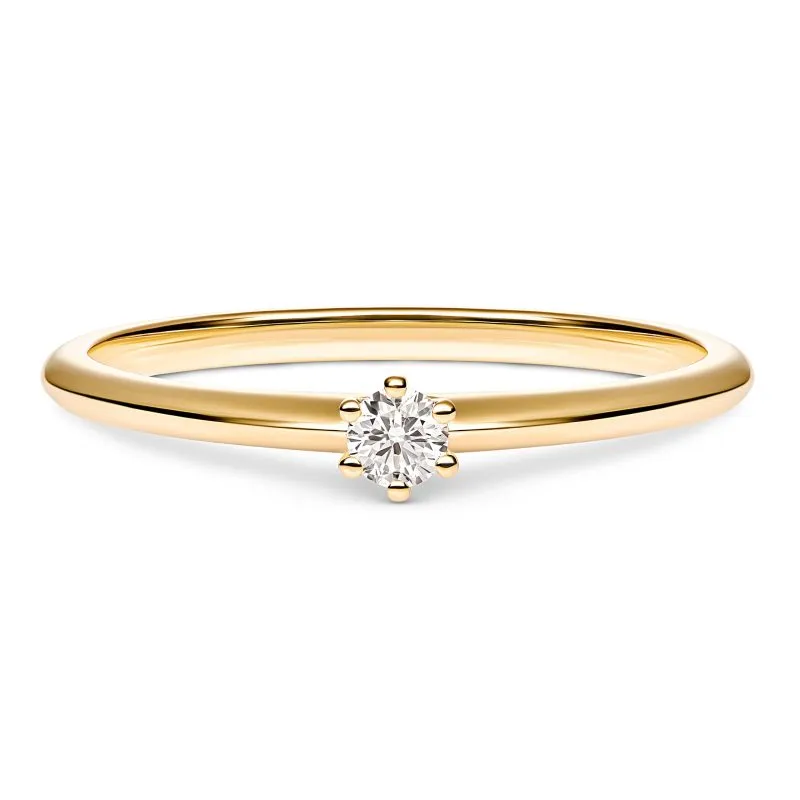 Forevermore zlatni zaručnički prsten s dijamantom 0.08 - 0.12 ct