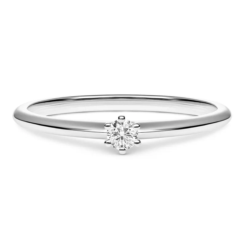 Forevermore zlatni zaručnički prsten s dijamantom 0.08 - 0.12 ct