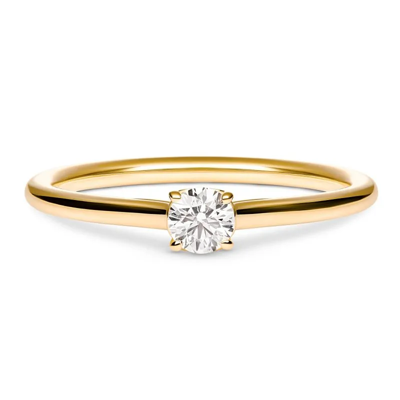 Whispering Diamond zlatni zaručnički prsten s dijamantom 0.18 - 0.22 ct