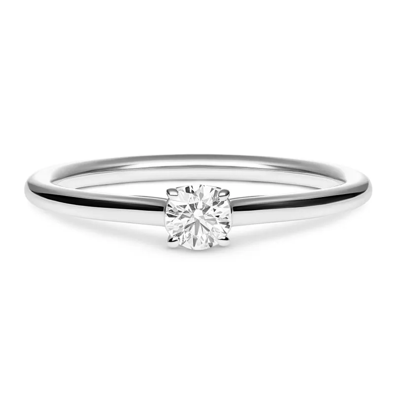 Whispering Diamond zlatni zaručnički prsten s dijamantom 0.18 - 0.22 ct