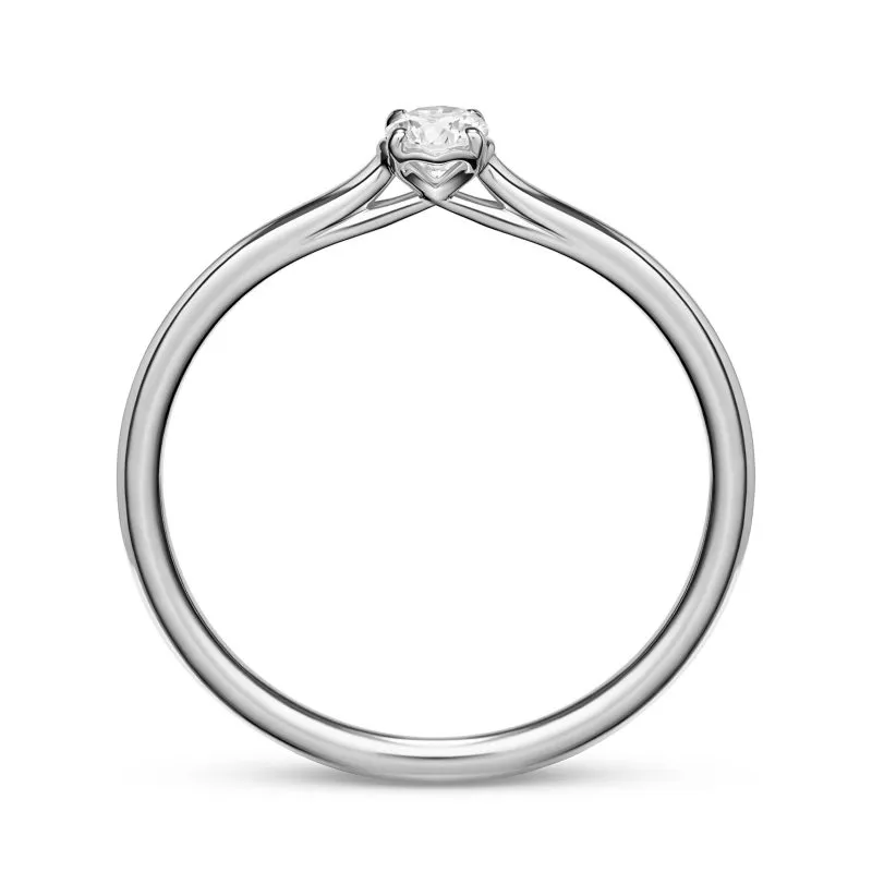 Whispering Diamond zlatni zaručnički prsten s dijamantom 0.13 - 0.17 ct