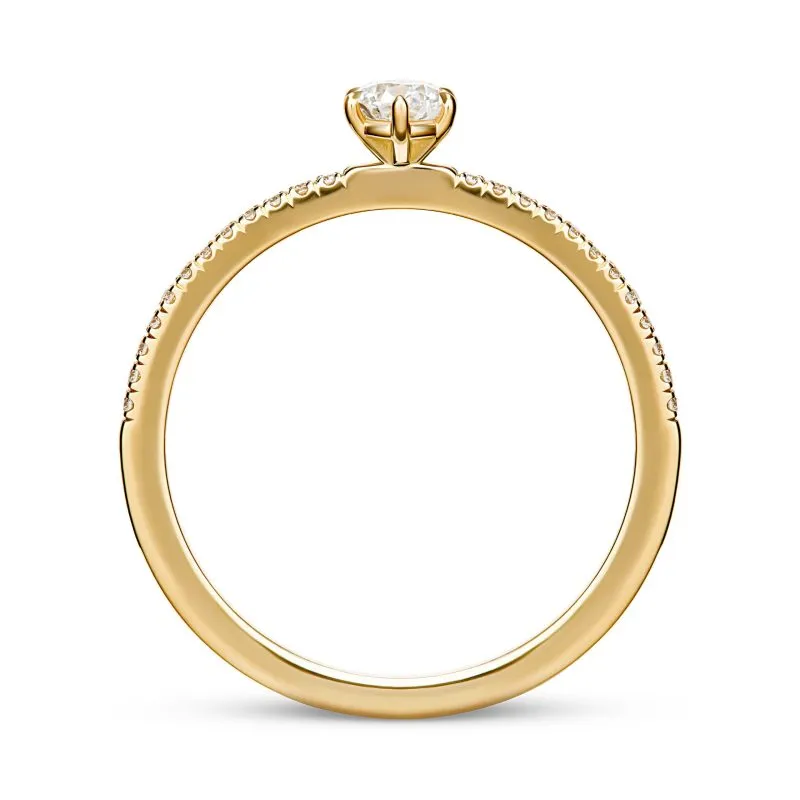 Heavenly Harmony zlatni zaručnički prsten s dijamantima 0.24 - 0.28 ct