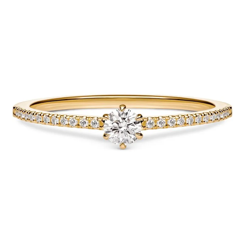 Heavenly Harmony zlatni zaručnički prsten s dijamantima 0.20 - 0.24 ct