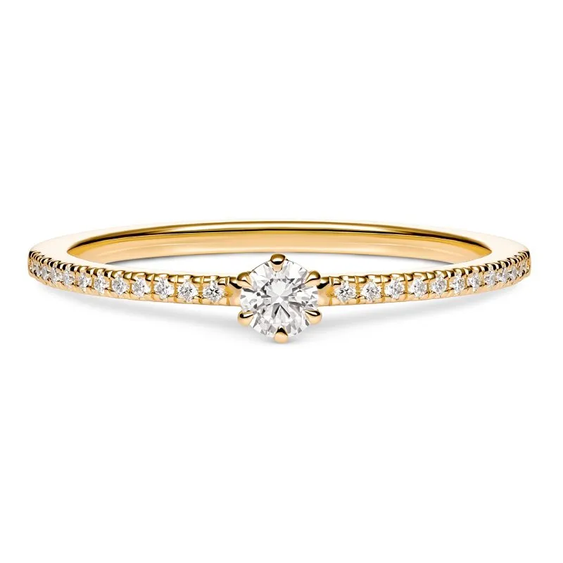 Heavenly Harmony zlatni zaručnički prsten s dijamantima 0.14 - 0.19 ct