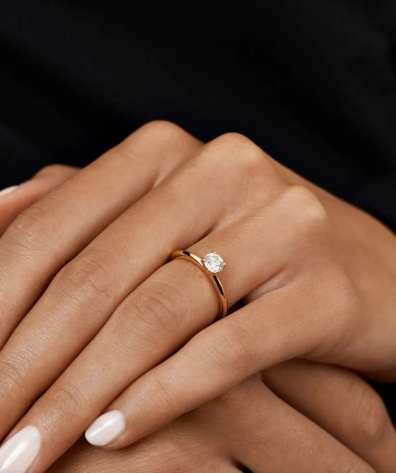 Eternal Brilliance zlatni zaručnički prsten s dijamantom 0.48 - 0.57 ct