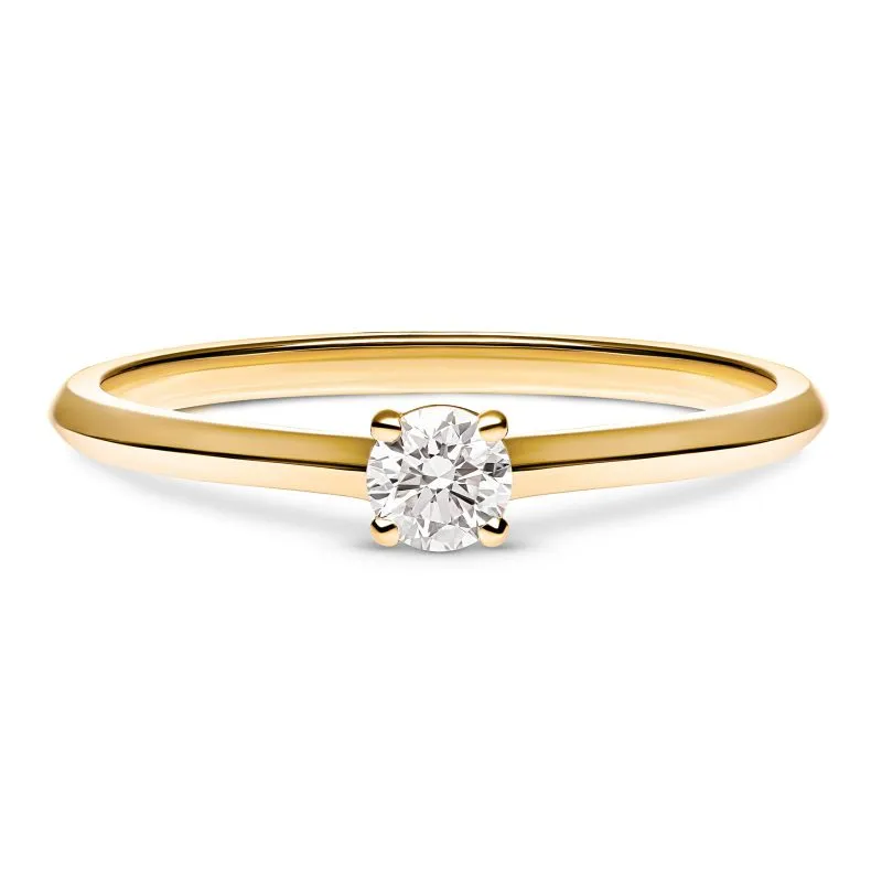 Celestial Sparkle zlatni zaručnički prsten s dijamantom 0.13 - 0.17 ct