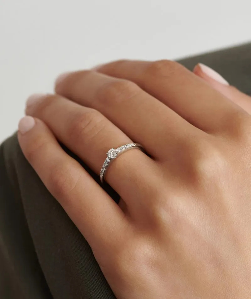 Timeless Beauty zlatni prsten s dijamantima 0.13 - 0.17 ct