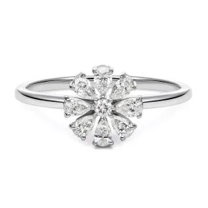 Diamond Blossom zlatni prsten s dijamantima 0.39 ct