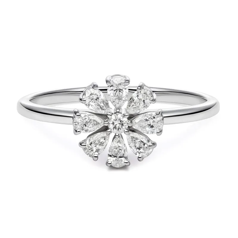 Diamond Blossom zlatni prsten s dijamantima 0.39 ct