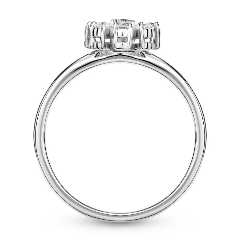 Diamond Blossom zlatni prsten s dijamantima 0.39 ct