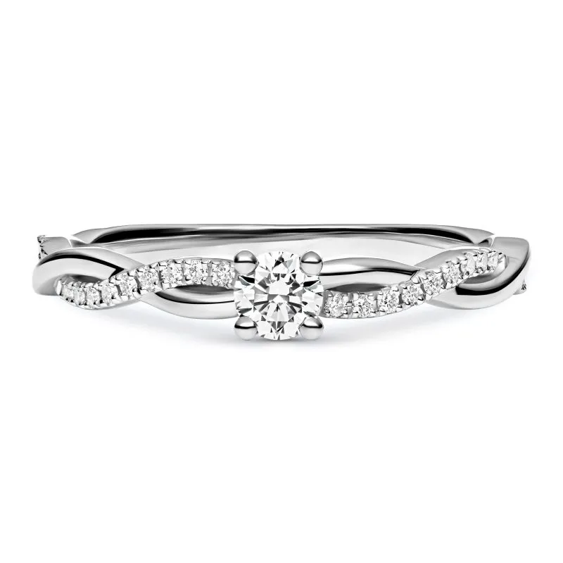 Radiant Promise zlatni zaručnički prsten s dijamantima 0.19 - 0.23 ct