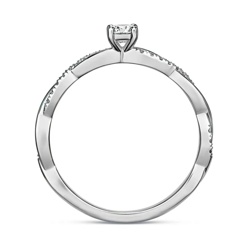 Radiant Promise zlatni zaručnički prsten s dijamantima 0.13 - 0.18 ct