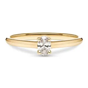 Answer of Love zlatni zaručnički prsten s dijamantom 0.18 - 0.22 ct