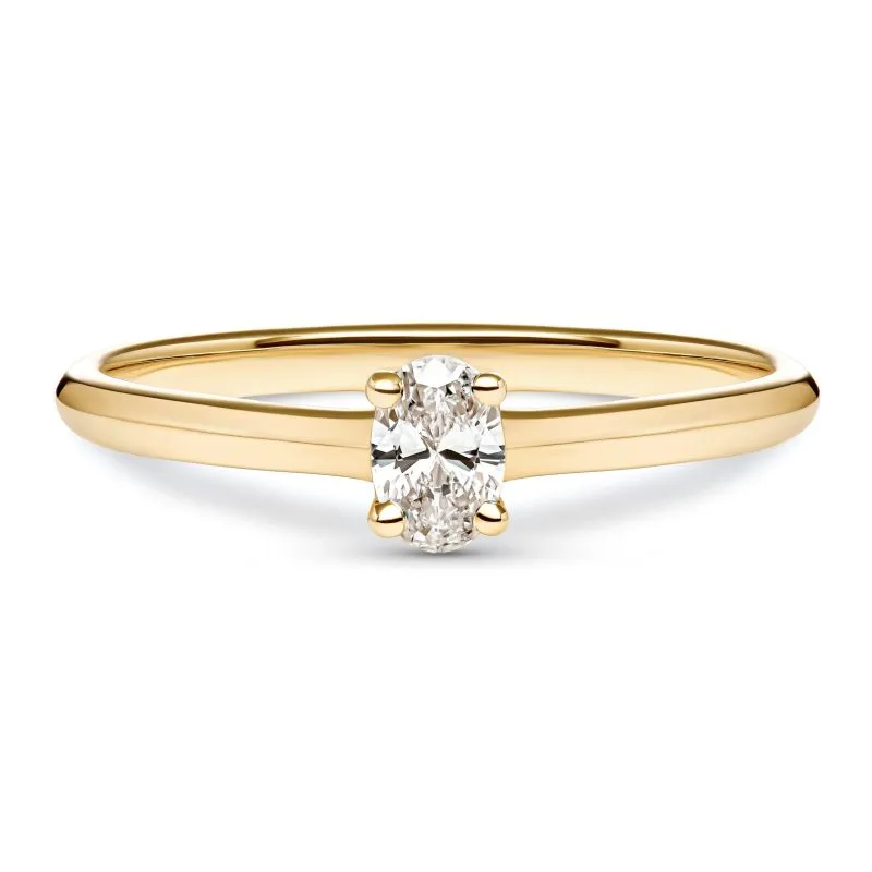 Answer of Love zlatni zaručnički prsten s dijamantom 0.18 - 0.22 ct