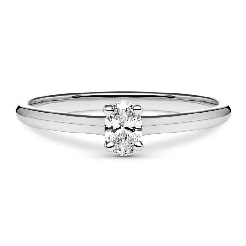 Answer of Love zlatni zaručnički prsten s dijamantom 0.18 - 0.22 ct