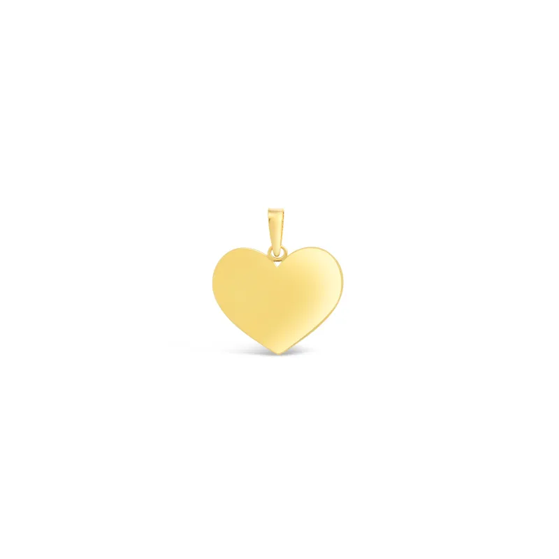 Plain Heart mini zlatni privjesak