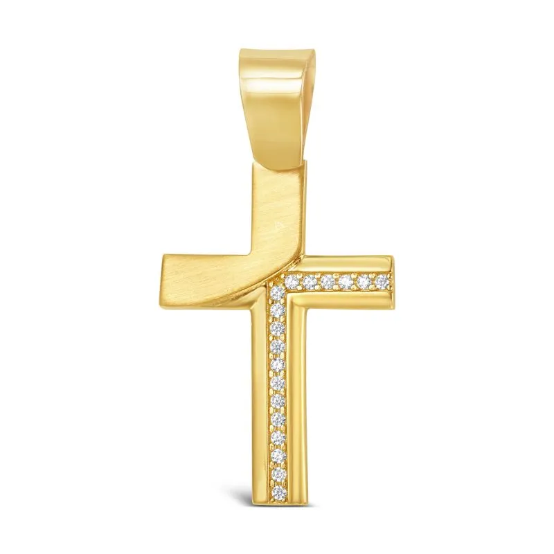 Glint Cross zlatni privjesak