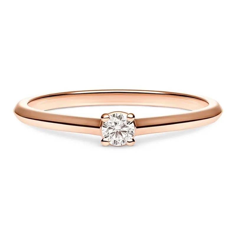 Celestial Sparkle zlatni zaručnički prsten s dijamantom 0.08 - 0.12 ct