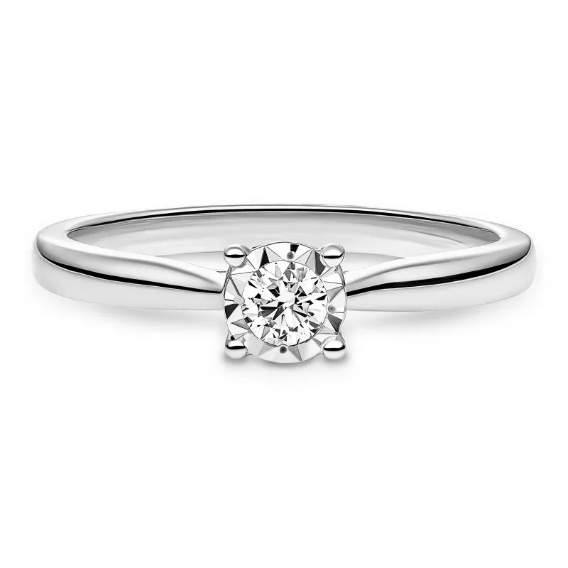 Celestial Glow zlatni prsten s dijamantom 0.13 - 0.17 ct