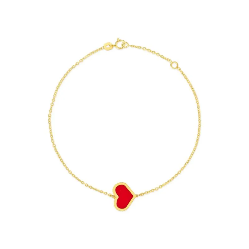 Red Heart zlatna narukvica