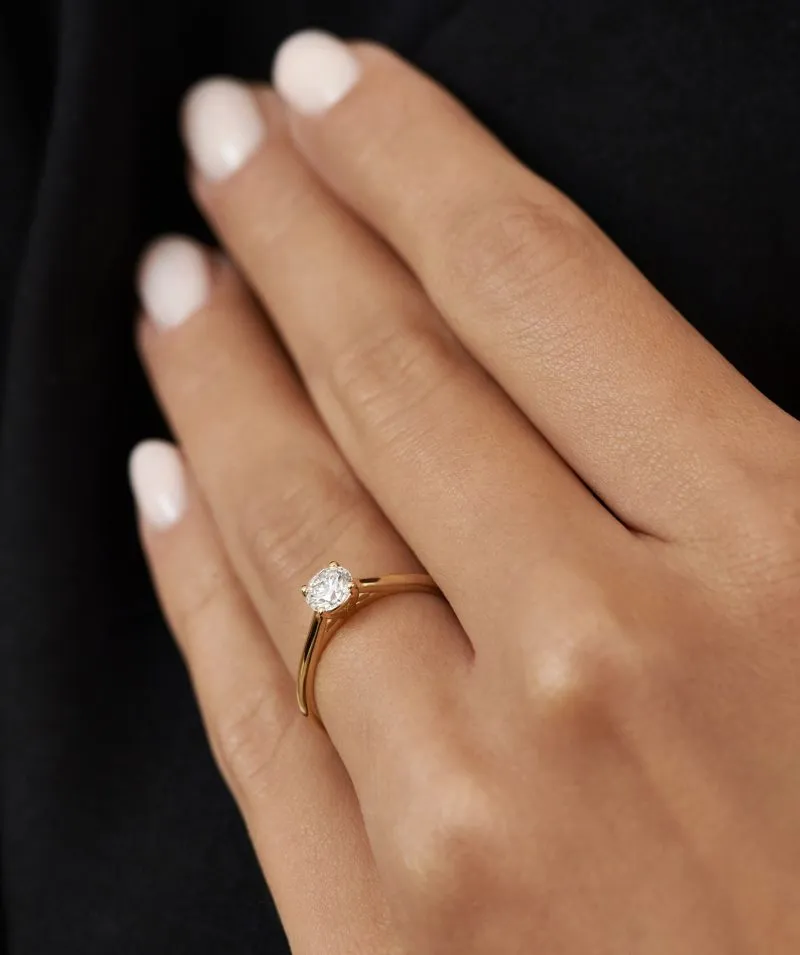 Celestial Sparkle zlatni zaručnički prsten s dijamantom 0.48 - 0.57 ct