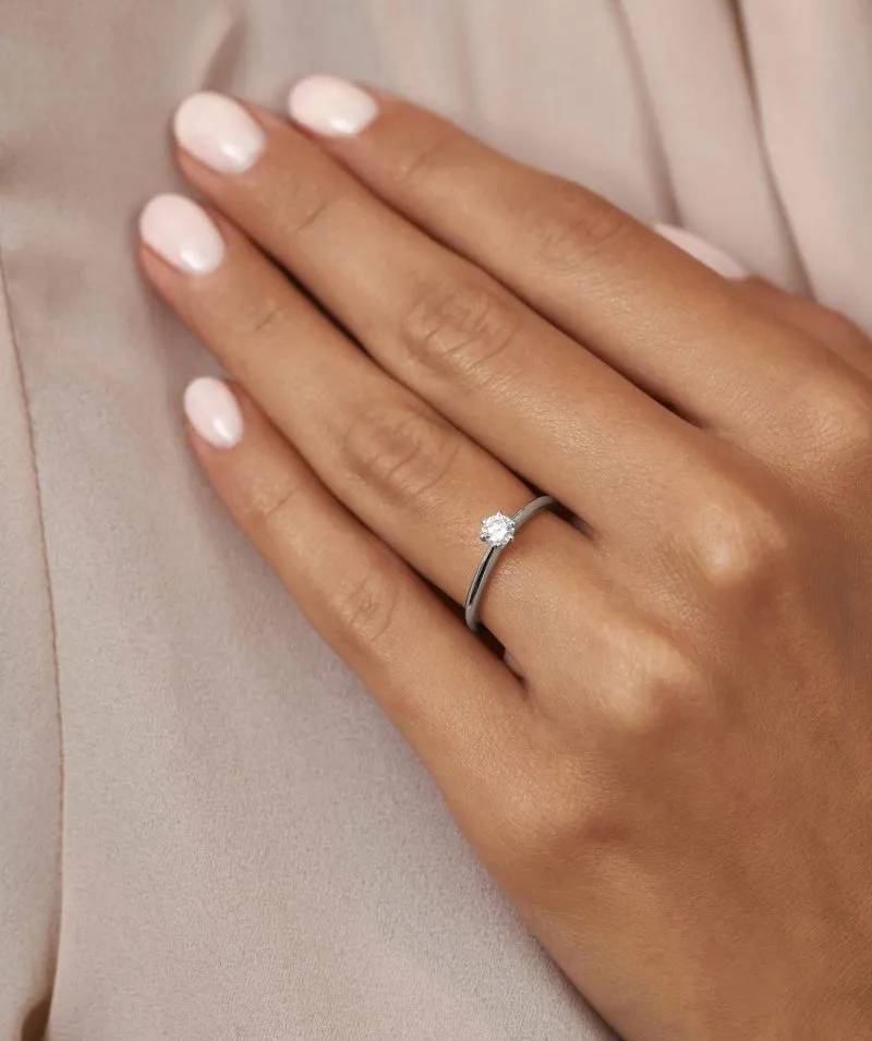Forevermore zlatni zaručnički prsten s dijamantom 0.23 - 0.27 ct