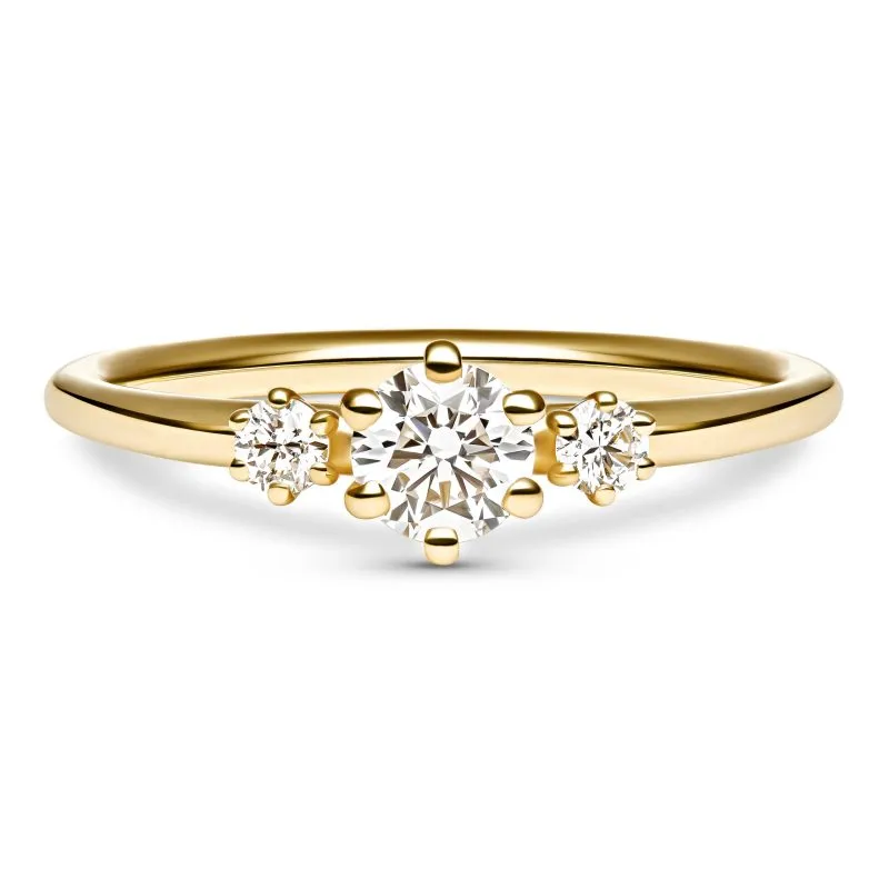 Diamond Trinity zlatni prsten s dijamantima 0.30 - 0.35 ct