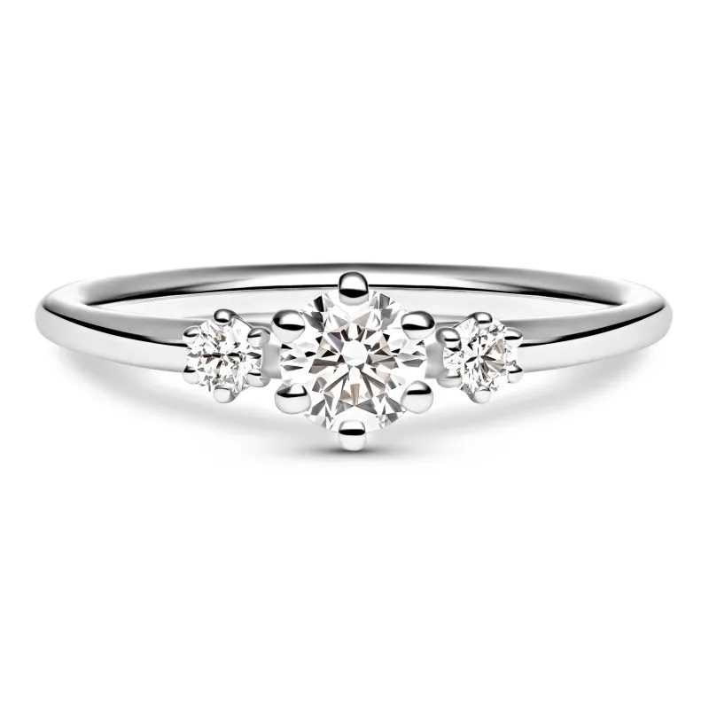 Diamond Trinity zlatni prsten s dijamantima 0.30 - 0.35 ct