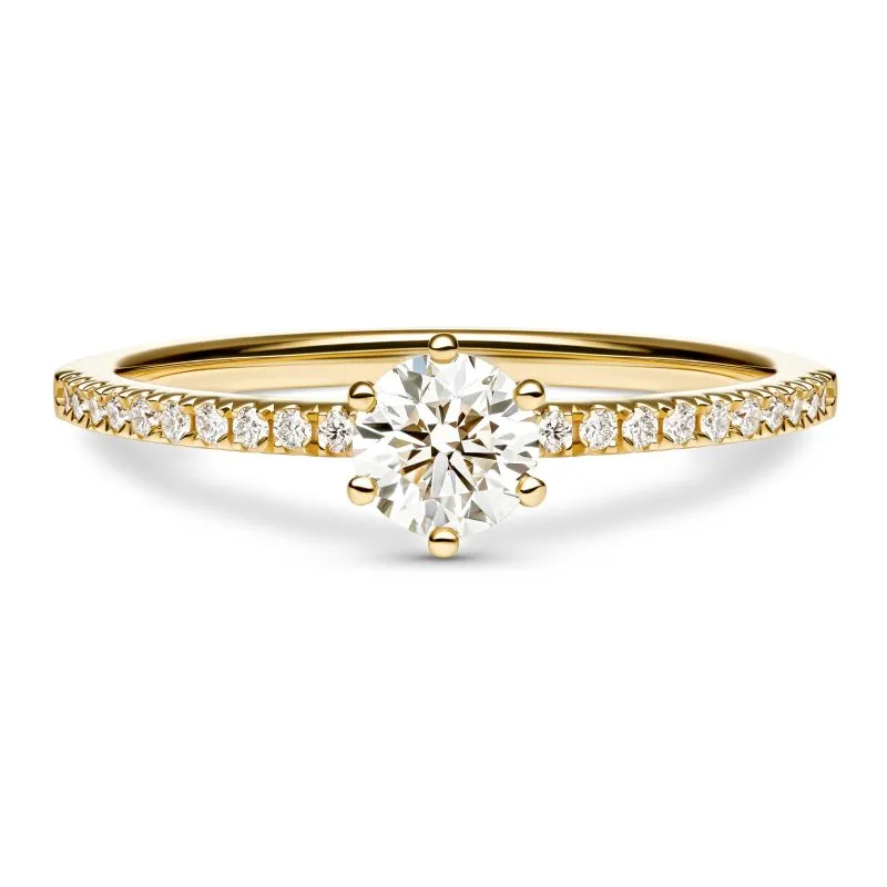 Heavenly Harmony zlatni zaručnički prsten s dijamantom 0.48 - 0.57 ct