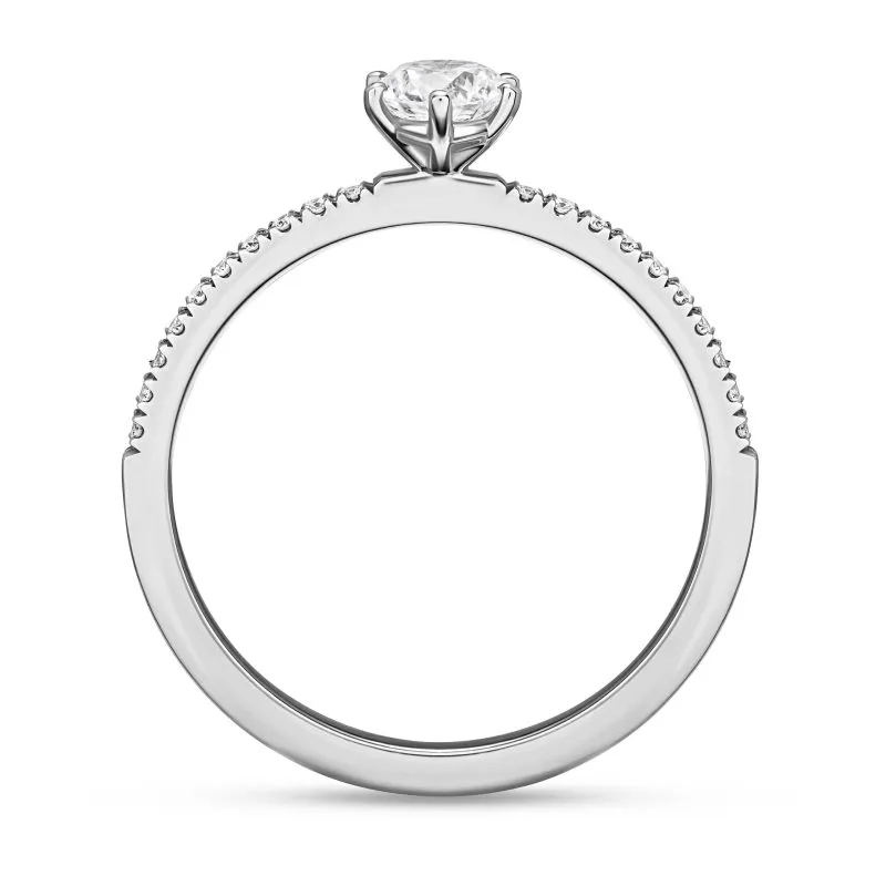 Heavenly Harmony zlatni zaručnički prsten s dijamantom 0.48 - 0.57 ct