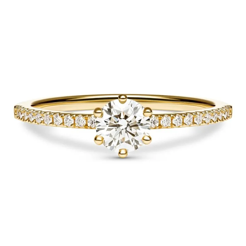 Heavenly Harmony zlatni zaručnički prsten s dijamantima 0.59 - 0.68 ct