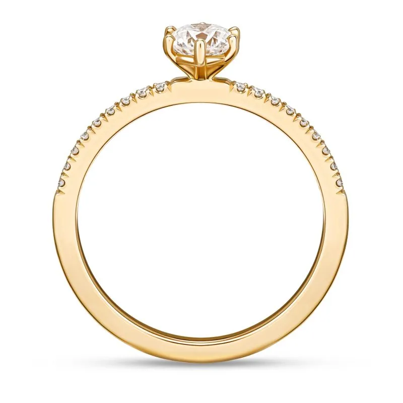 Heavenly Harmony zlatni zaručnički prsten s dijamantima 0.59 - 0.68 ct