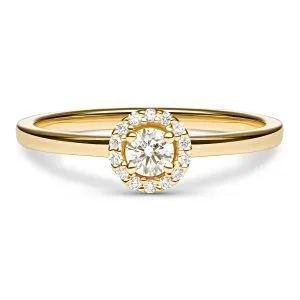 Celeste Elegance zlatni prsten s dijamantima 0.19 - 0.23 ct