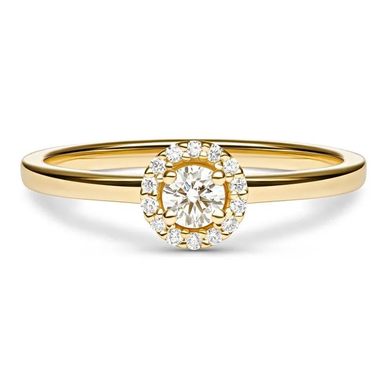 Celeste Elegance zlatni prsten s dijamantima 0.19 - 0.23 ct