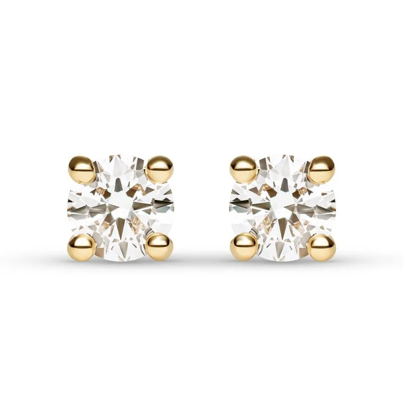 Eterna zlatne naušnice s dijamantima 0.56 - 0.74 ct