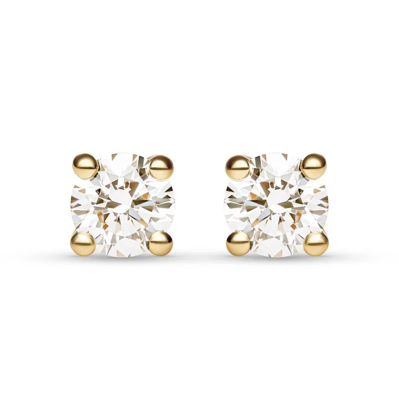 Eterna zlatne naušnice s dijamantima 0.36 - 0.44 ct