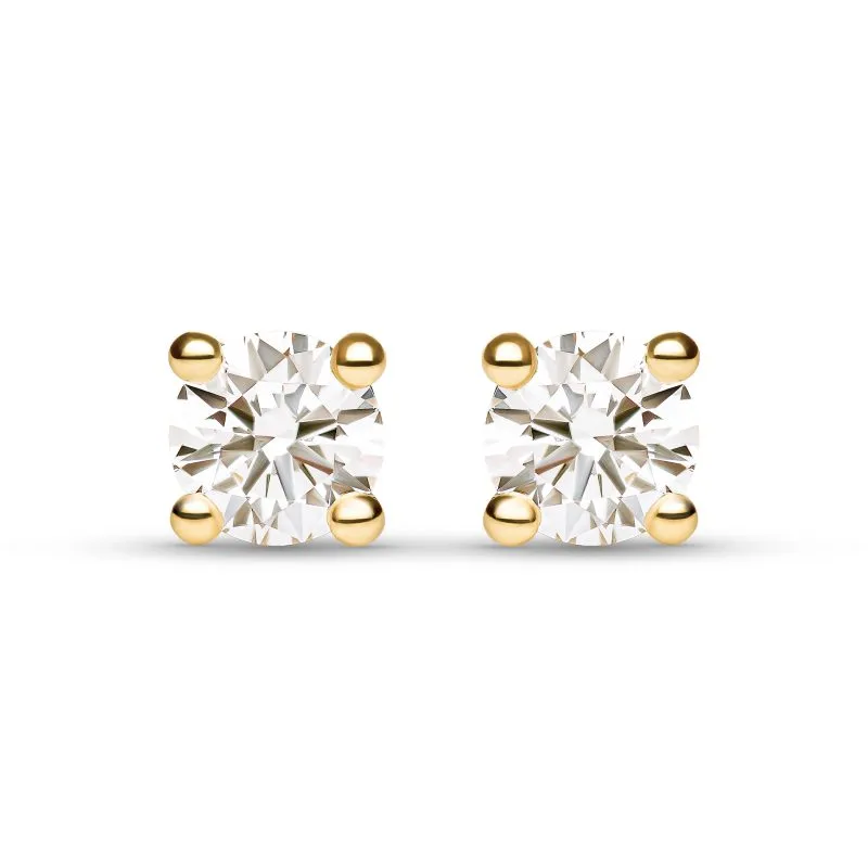 Divine Gleam zlatne naušnice s dijamantima 0.16 - 0.24 ct