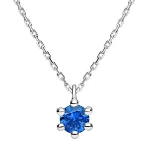Sapphire Glow zlatna ogrlica s plavim safirom