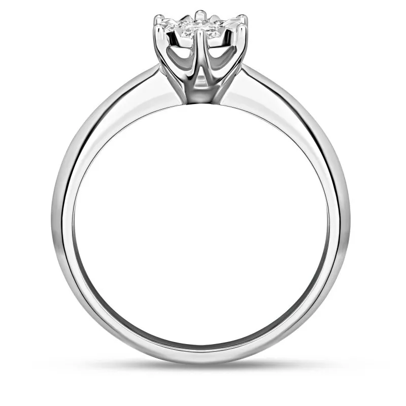 Celestial Grace zlatni zaručnički prsten s dijamantom 0.15 - 0.21 ct