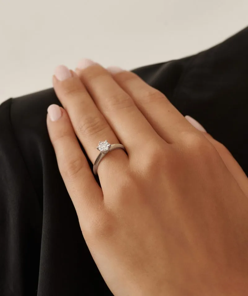 Celestial Grace zlatni zaručnički prsten s dijamantom 0.15 - 0.21 ct