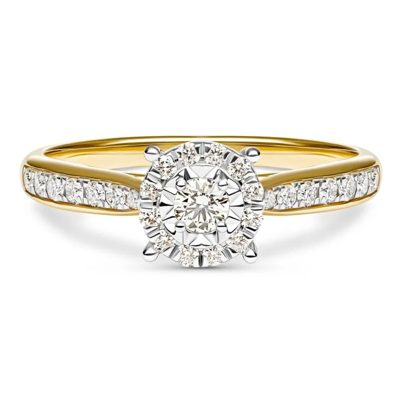 Endless Grace zlatni prsten s dijamantima 0.34 - 0.38 ct