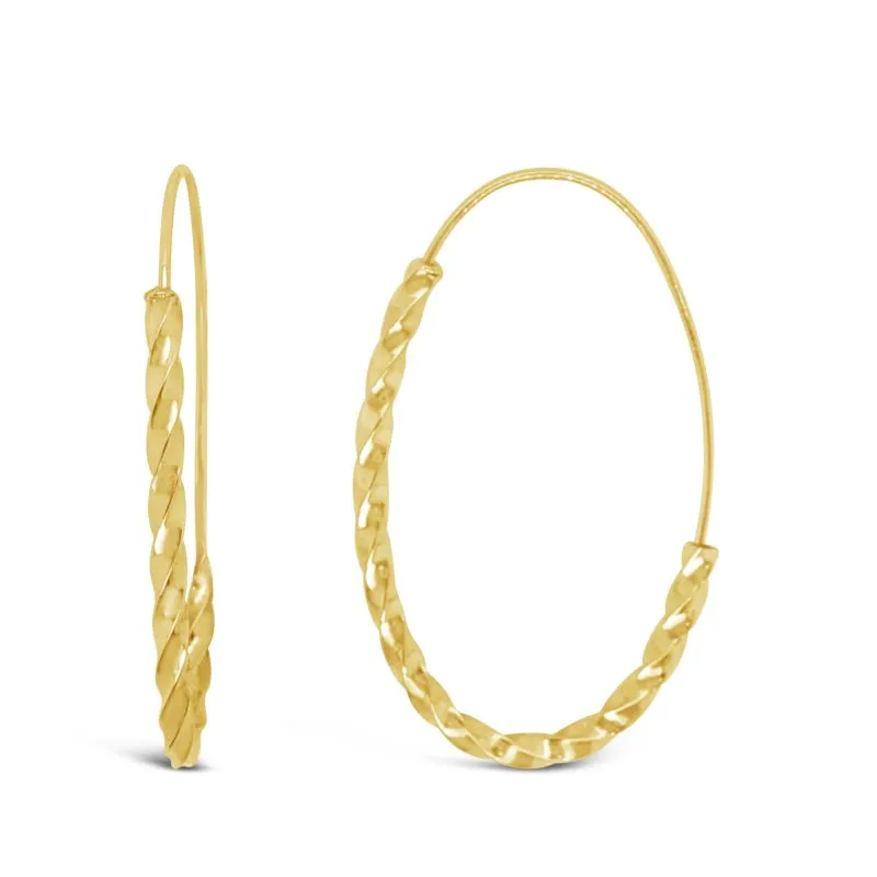 Oval Curve zlatne naušnice