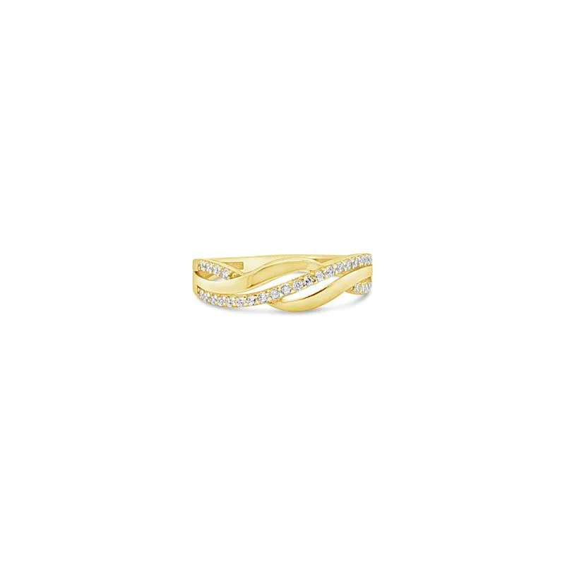 Triple Twist zlatni prsten