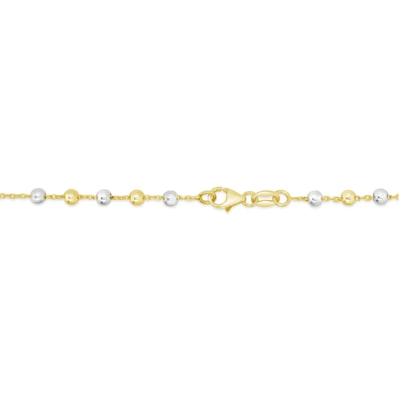 Bicolor Rosary zlatna ogrlica krunica