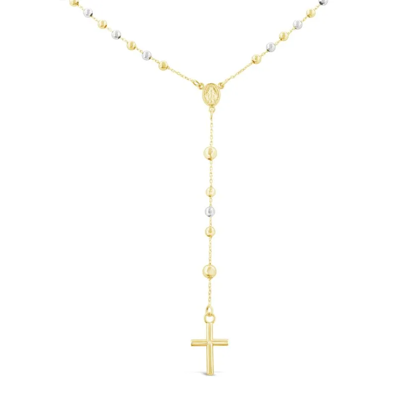 Bicolor Rosary zlatna ogrlica krunica