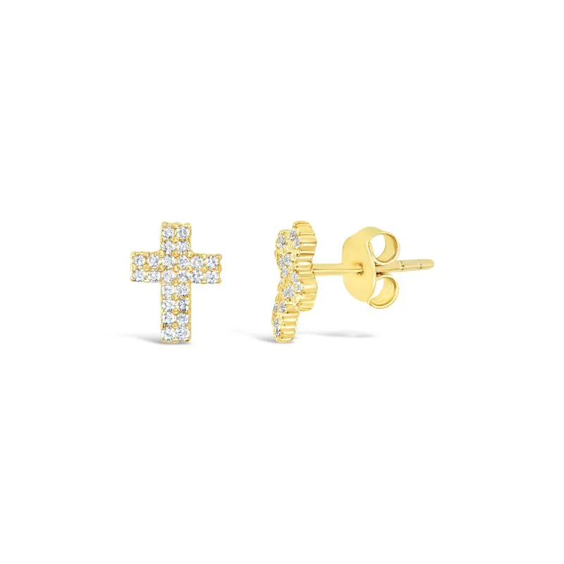 Divine Cross zlatne naušnice